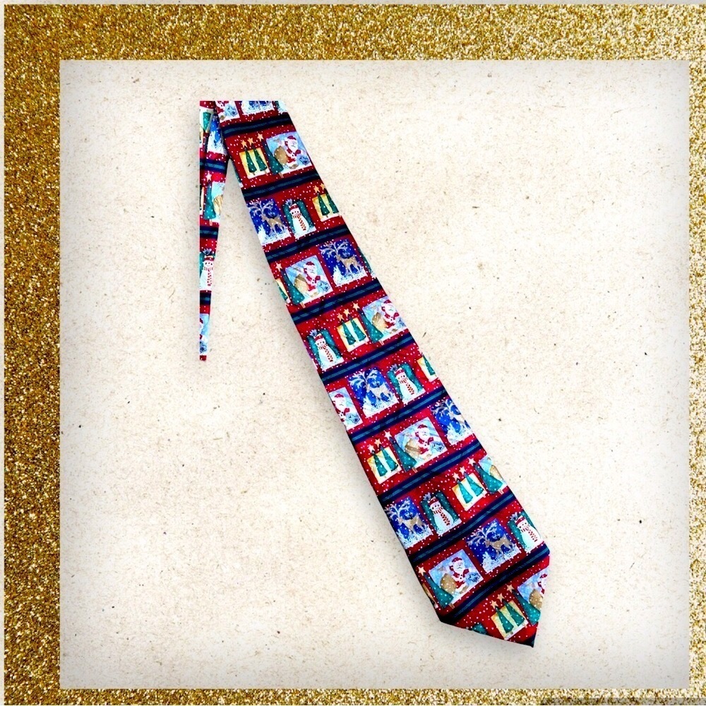 American Greetings Christmas Print Ties
